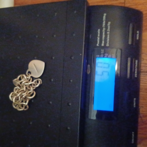 Designer Judith Ripka 50 gram Sterling Silver link heart charm bracelet - Picture 5 of 6